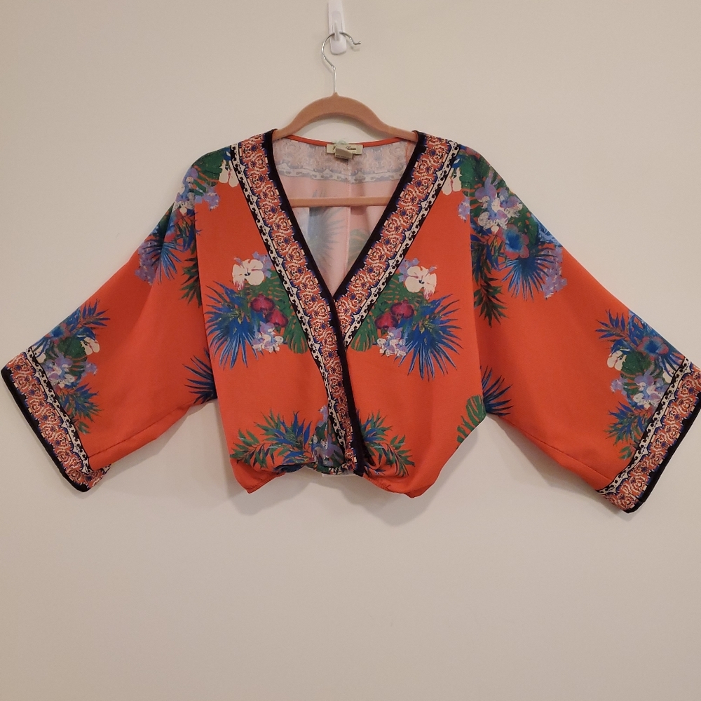 Flying Tomato! Small Cropped Hawaiian Top